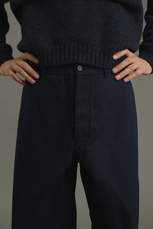 Trousers Chet - Navy - Cotton - Men