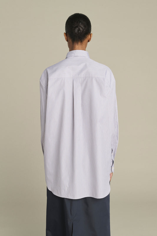 Shirt Carlotta - Blue/Beige - Cotton - Women