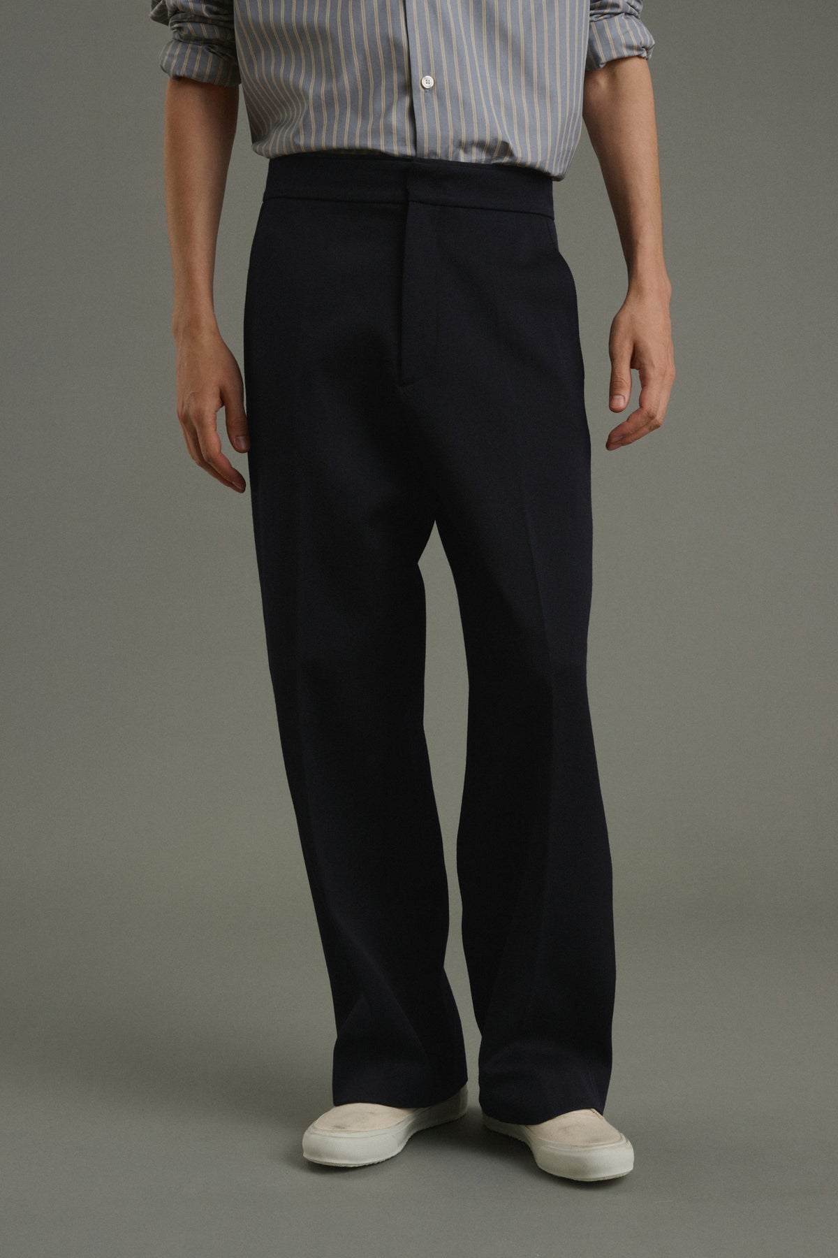 Trousers Antonin - Dark Navy - Wool - Men vue 3