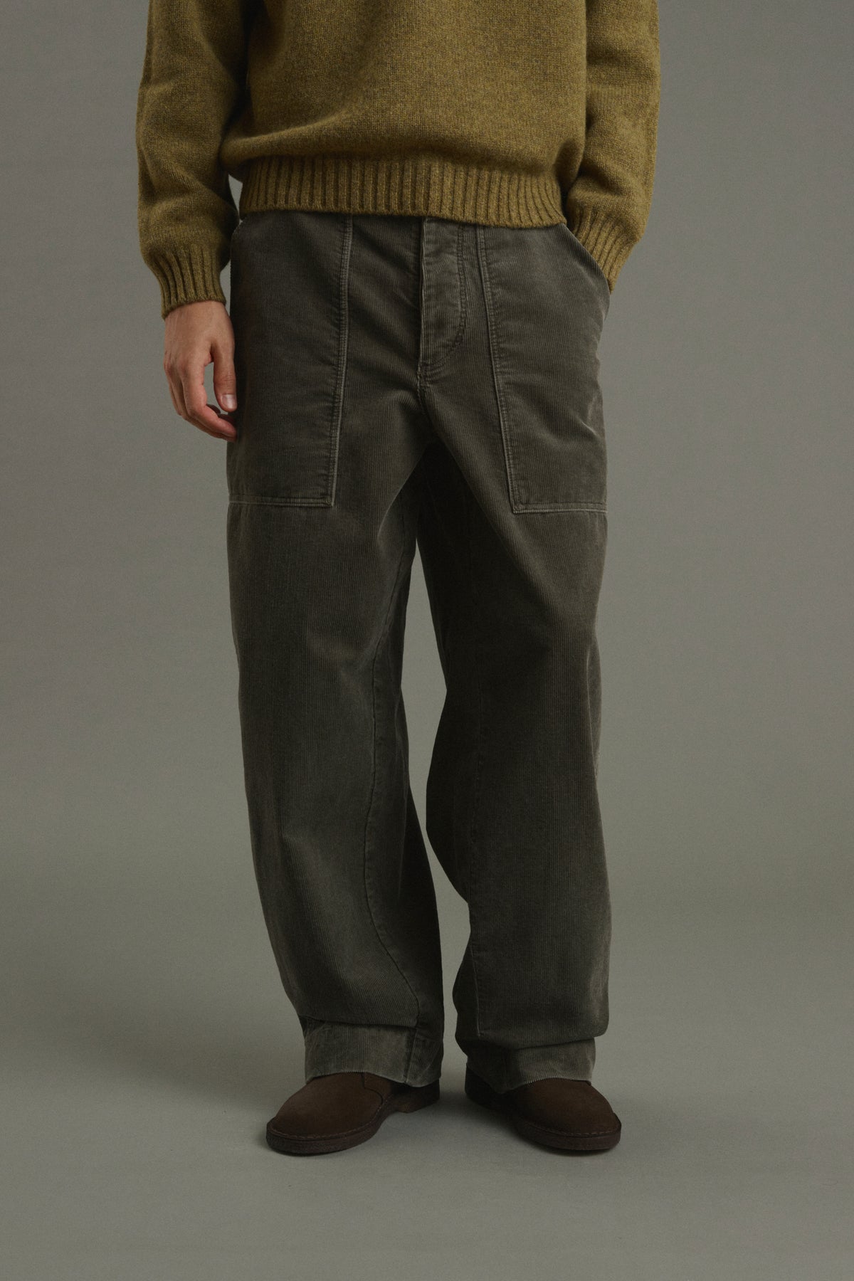 Trousers Kurtis - Grey-Green - Cotton - Men vue 3