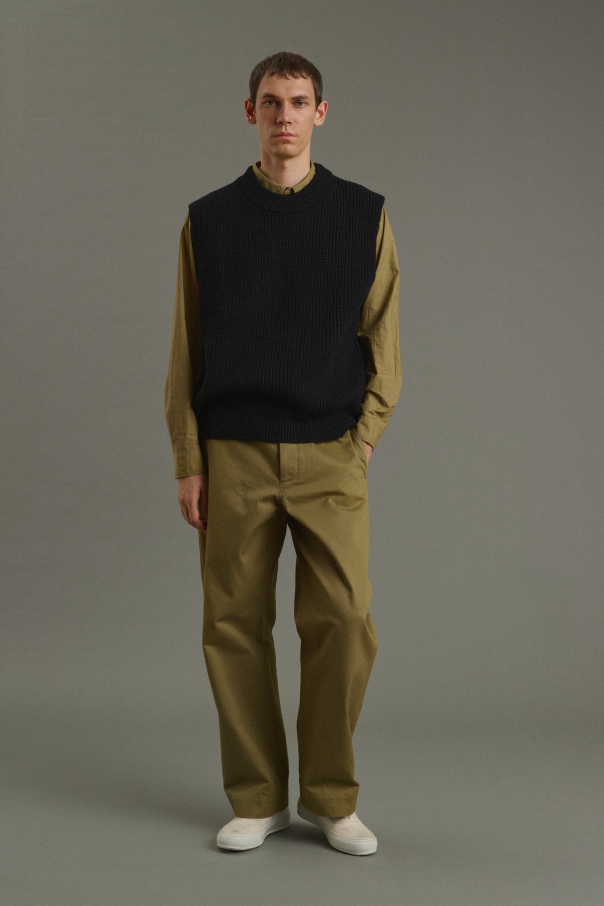 Pullover Josh - Navy/Black - Wool - Men vue 1