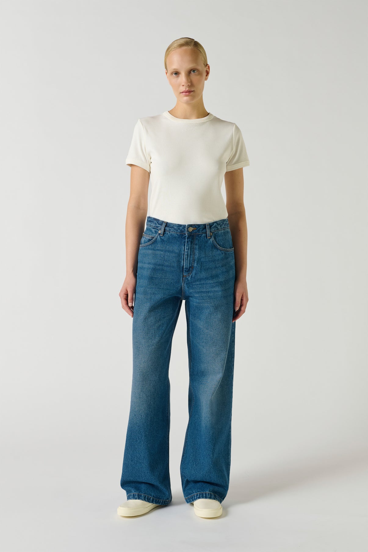 Jean Calvin - Bleu - Denim - Femme vue 1