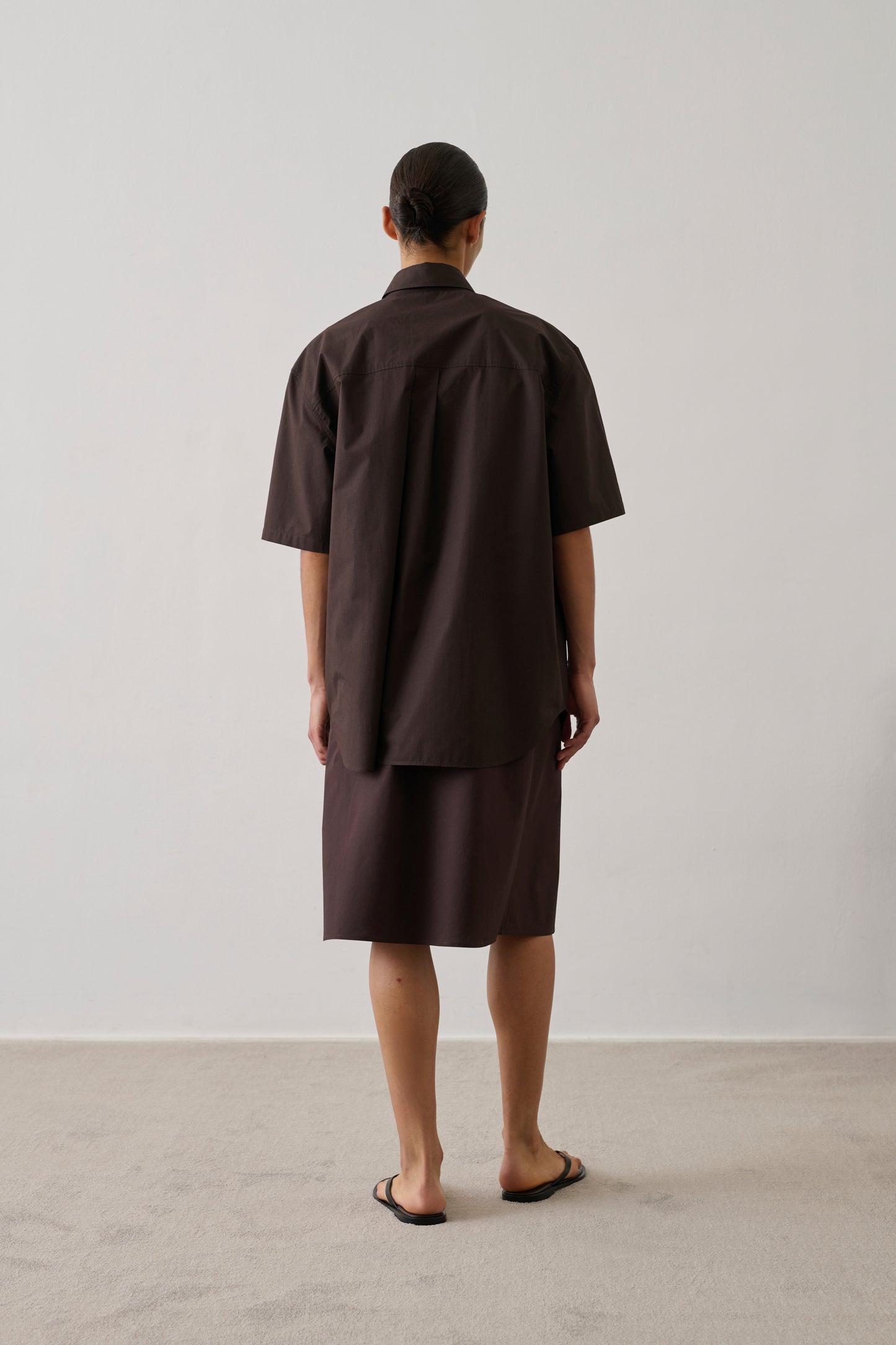 Chemise Bobbie - Marron Foncé - Coton - Femme