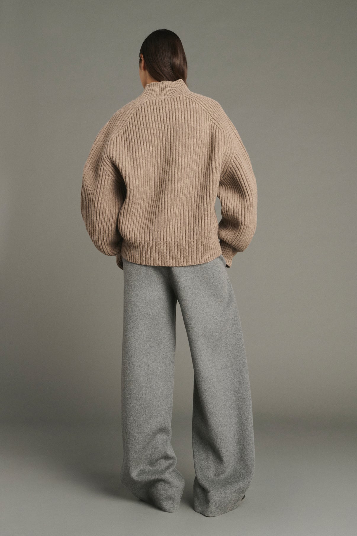 Pullover Flamand - Beige Chiné - Merino Wool - Women vue 4