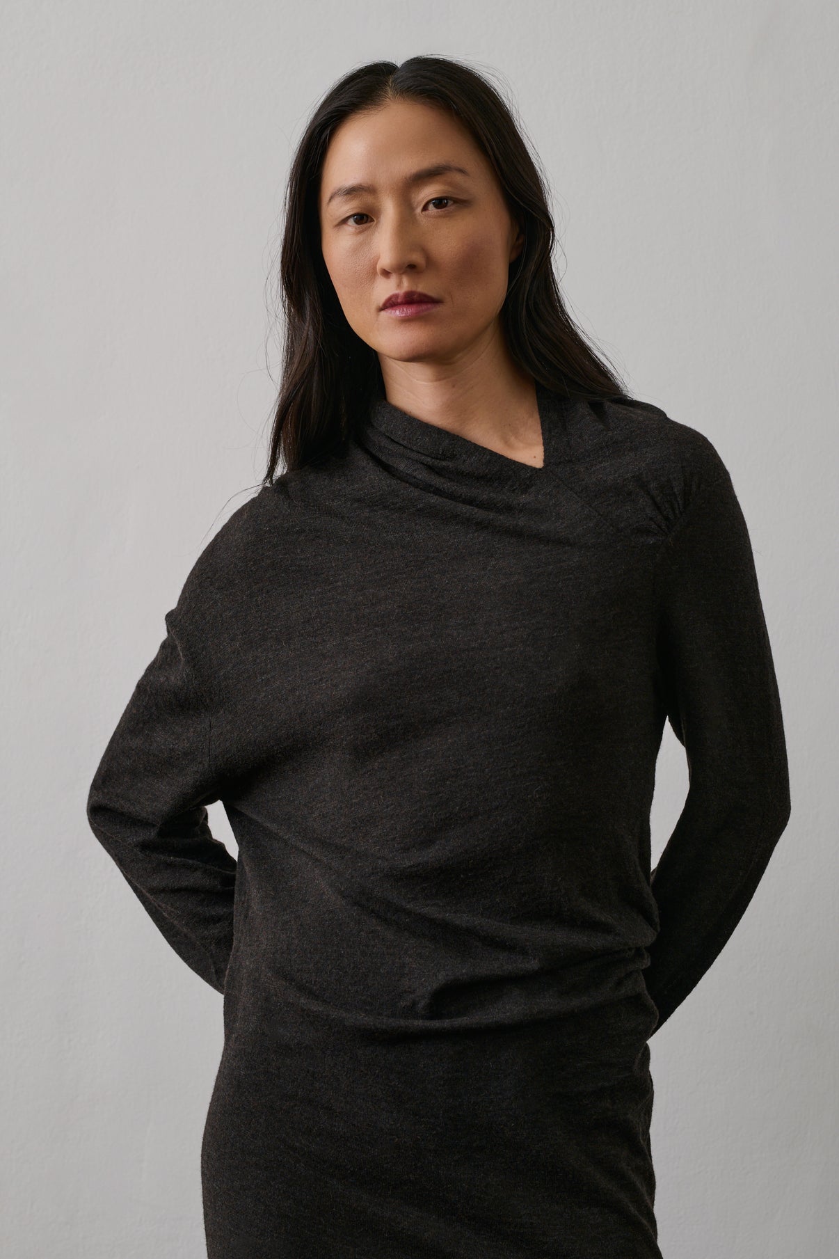 Robe Gisee - Marron - Femme vue 3