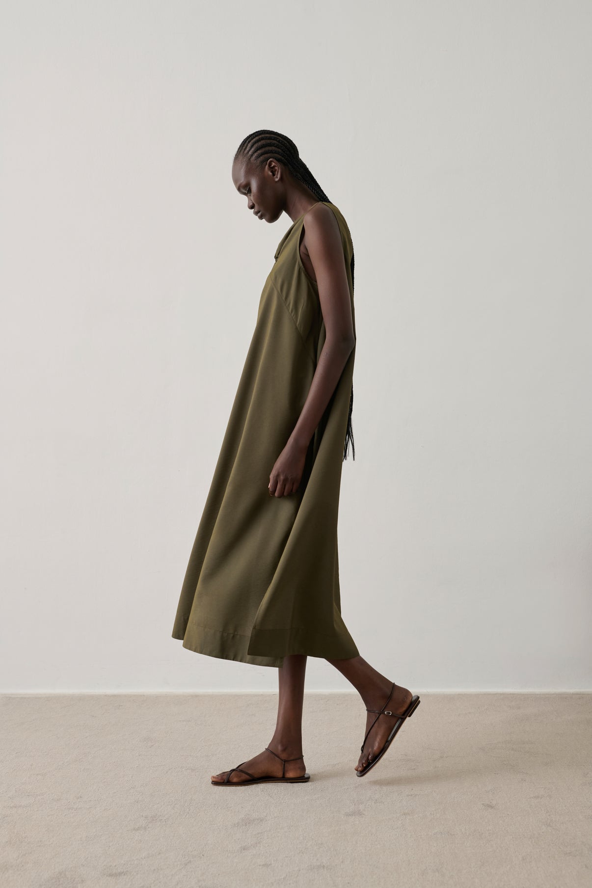 Robe Emna - Kaki - Femme vue 4