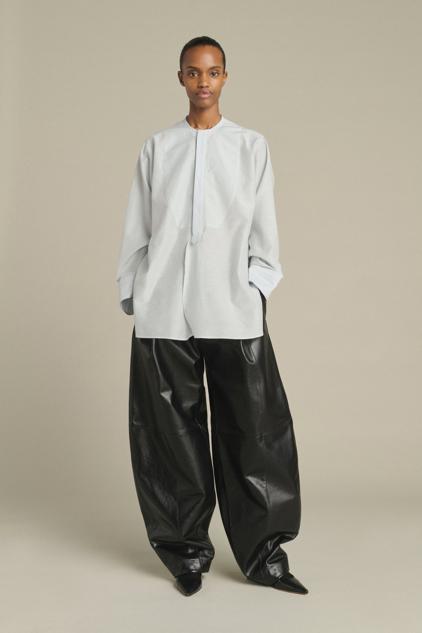 Anora Shirt - Pale Blue - Cotton - Women