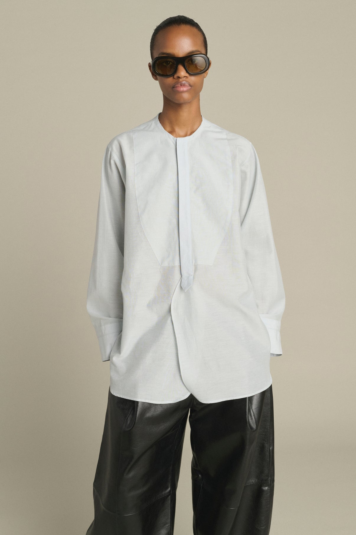 Anora Shirt - Pale Blue - Cotton - Women vue 2
