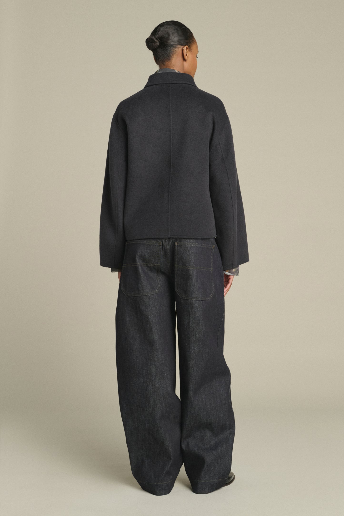 Coat Gyoda - Charcoal - Wool - Women
