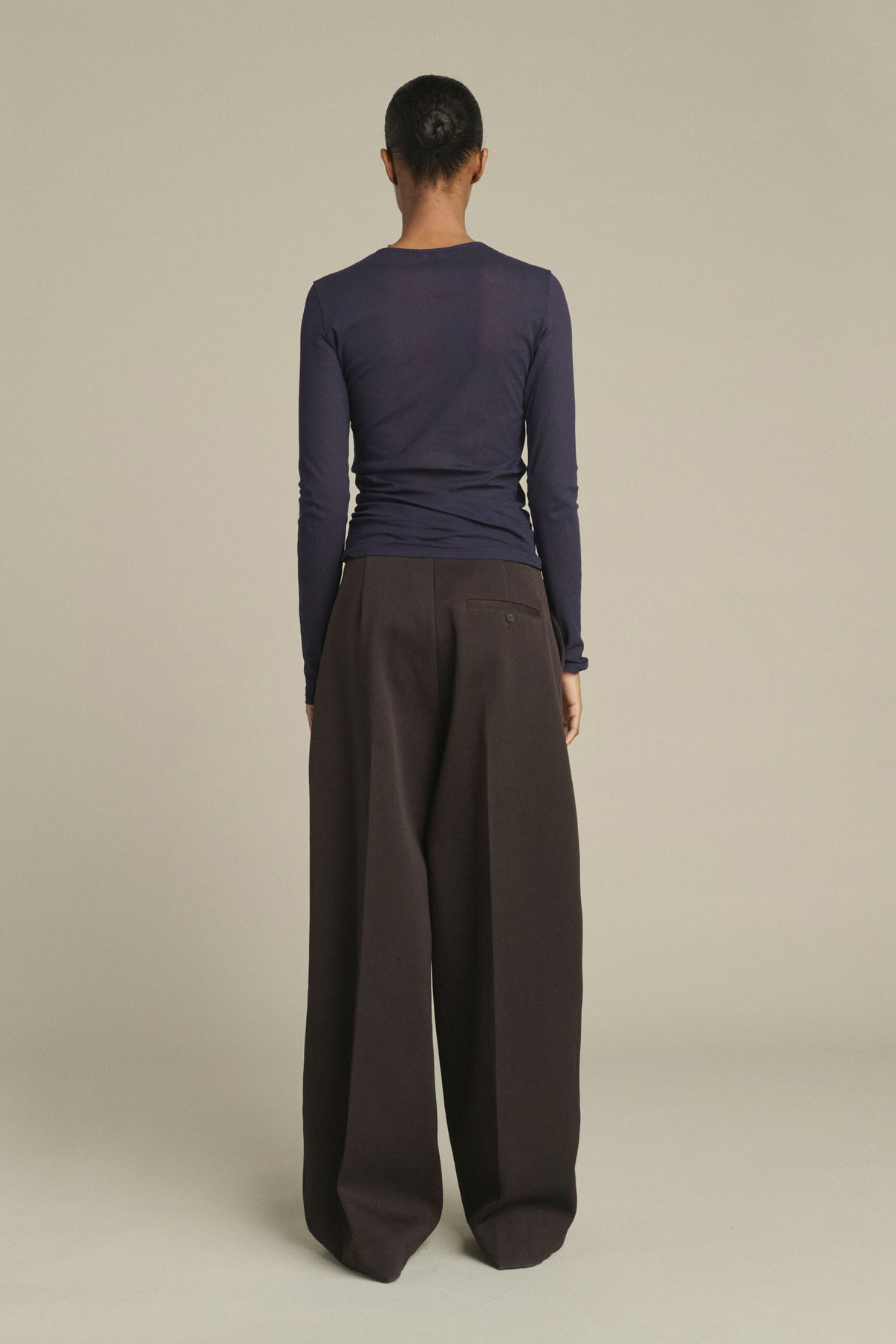 T-shirt Jia - Dark Violet - Cotton - Women vue 2