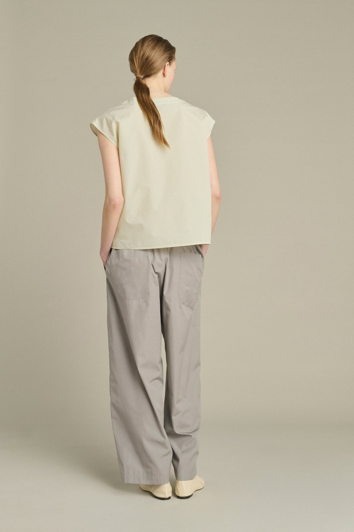 Blouse Lorena - Green/Ecru - Cotton - Women vue 4