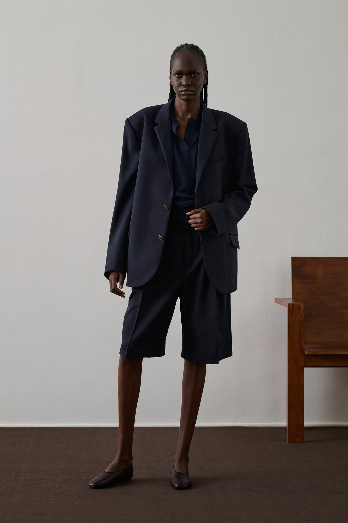 Polo Fleming - Navy - Laine - Femme vue 4