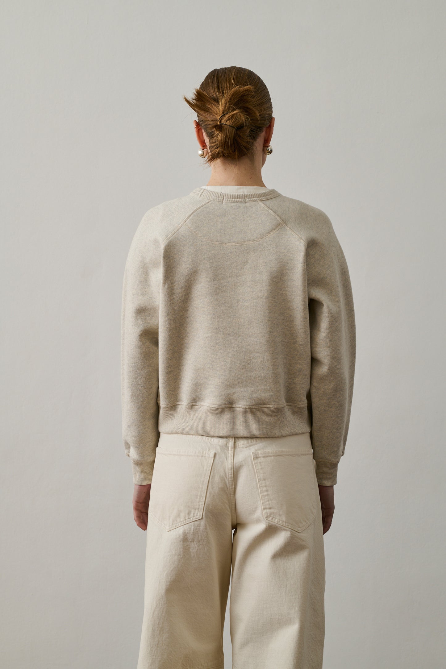 Sweatshirt Artemis - Gris Clair Chiné - Coton - Femme