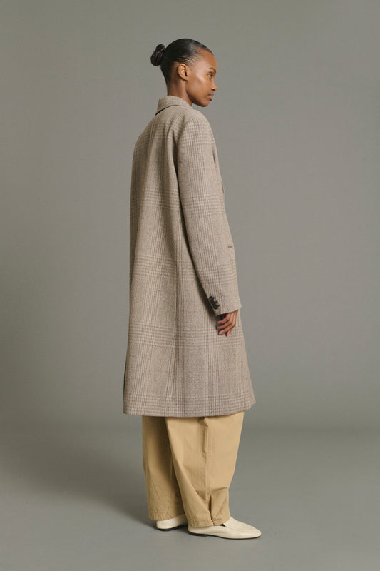 Lincoln coat - Brown/Beige - Wool - Women