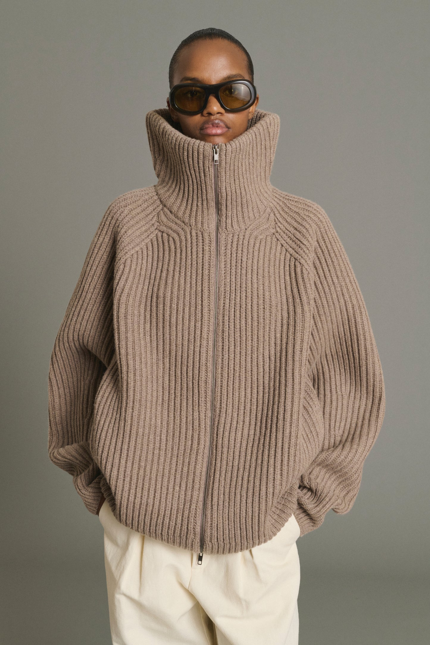 Jasper Jacket - Beige Chiné - Merino Wool - Women