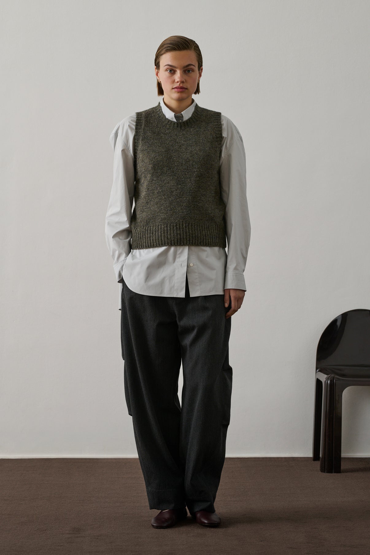 Pull Namaste - Gris Chiné - Femme vue 1