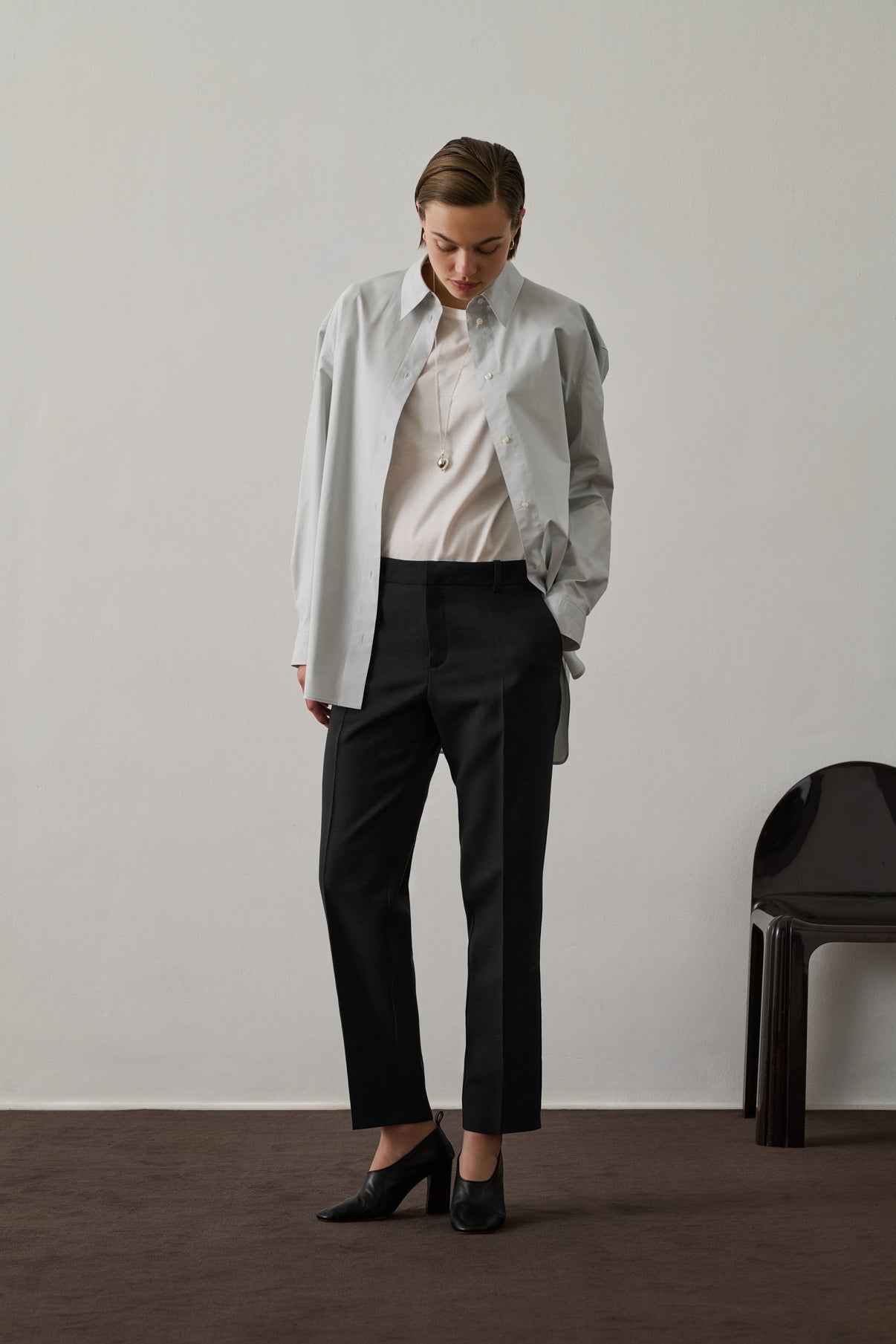 Pantalon Gabriel - Noir - Laine - Femme vue 5