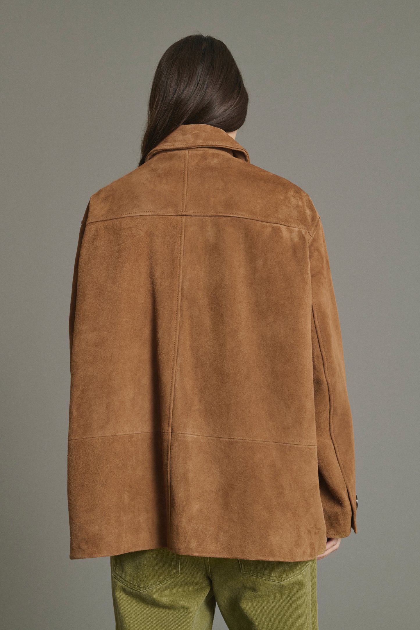 Jacket Vincenzo - Natural Split Leather Women - Soeur