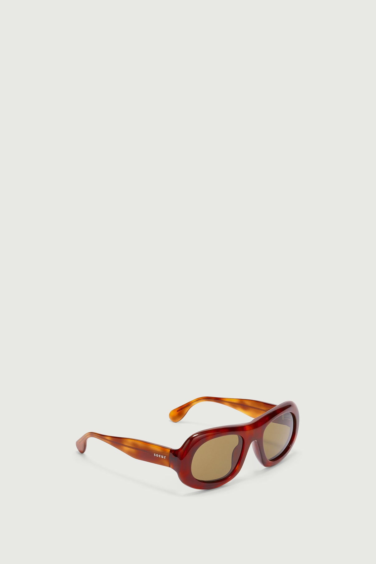 Lunettes de soleil Lee - Écaille - Femme vue 2