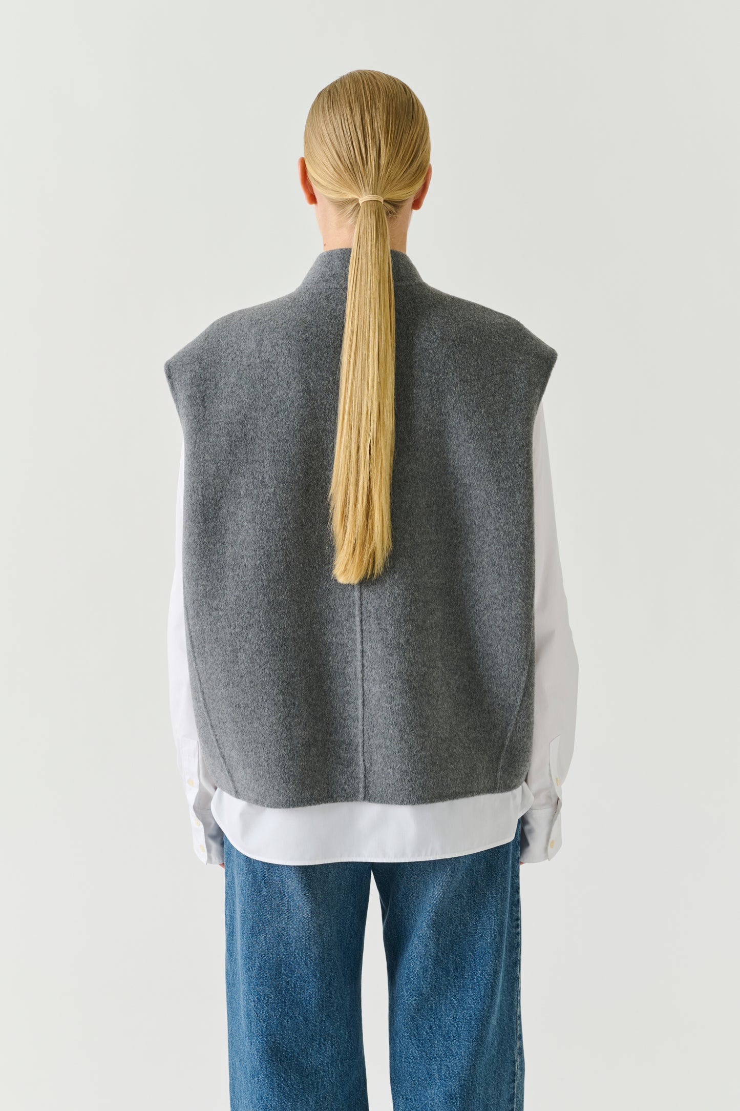 Adeline jacket - Light Grey - Wool - Women