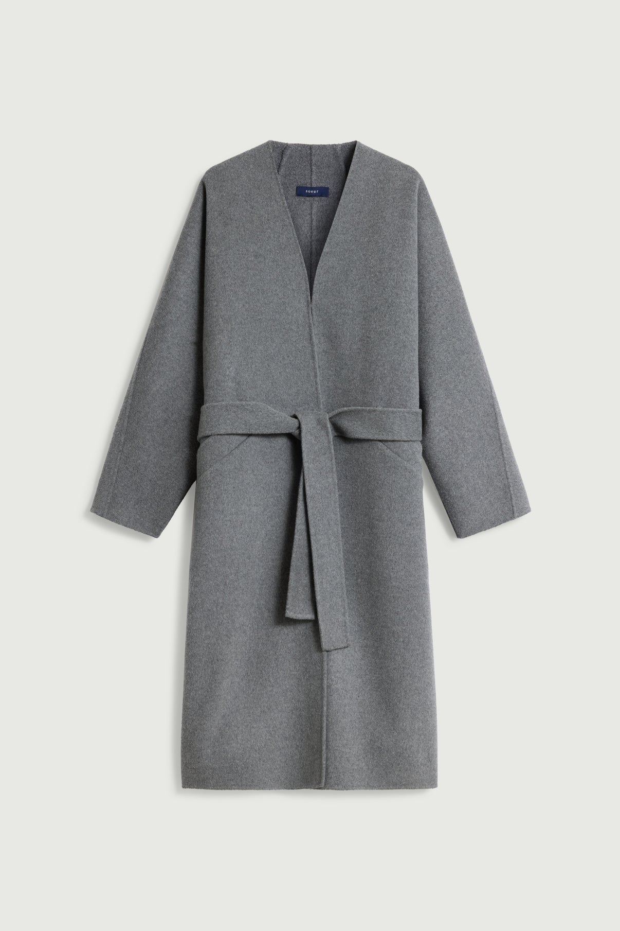 Harrow coat - Light Grey - Wool - Women vue 6