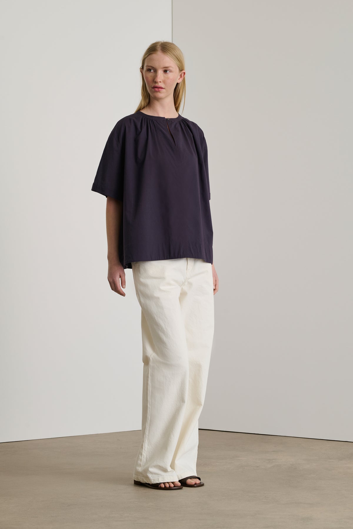 Blouse Arlette - Plum - Cotton - Women