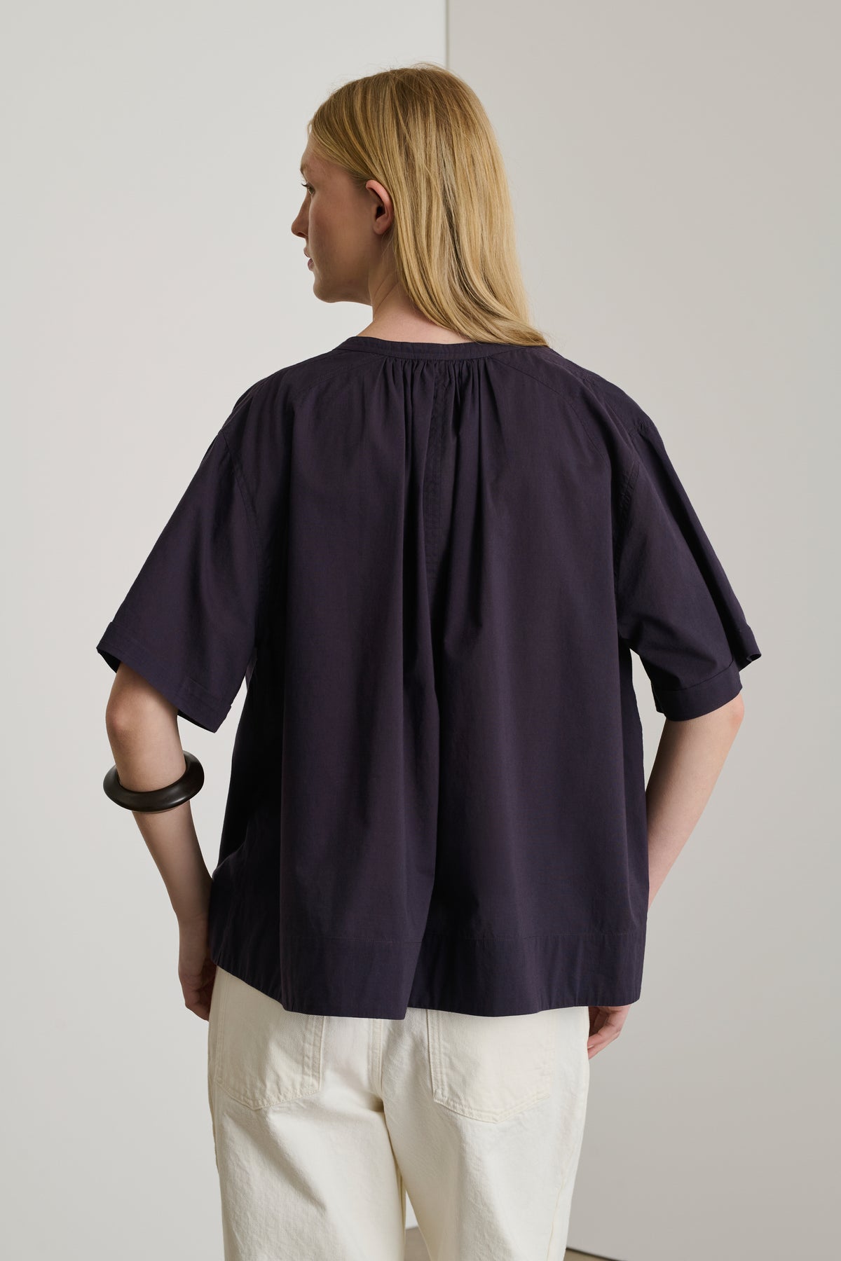 Blouse Arlette - Plum - Cotton - Women