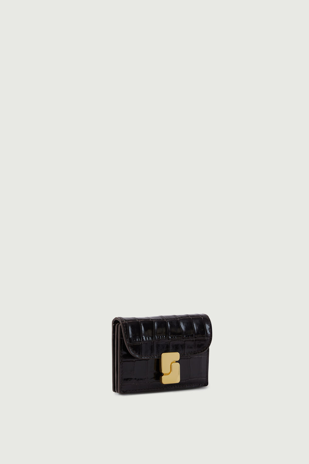 Aube card holder - Dark Brown - Leather - Women