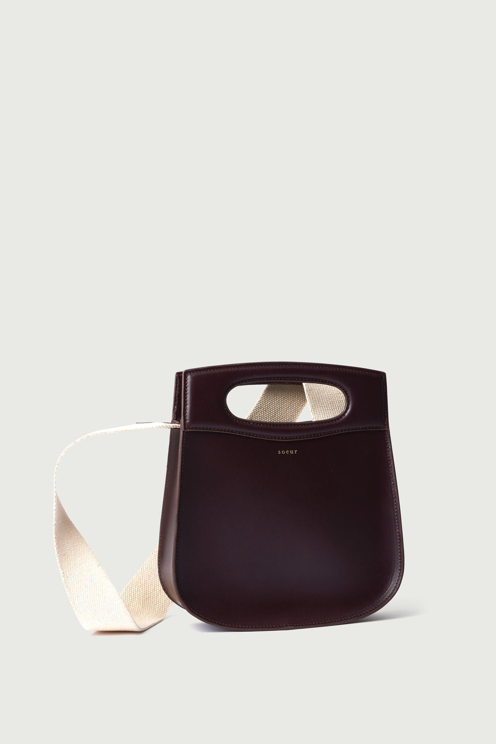 Sac Cheri - Bordeaux Foncé - Cuir - Femme vue 3